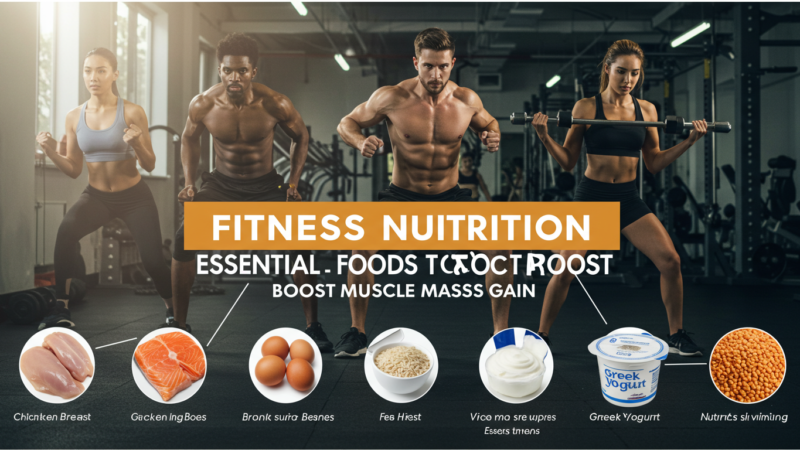 Fitness Nutrition: Essential Foods to Boost Muscle Mass Gain